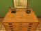 Antique Pine Plan Chest with Military Campaign Brass Handles, Image 26