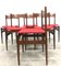 Italian Rosewood Dining Chairs, 1960s, Set of 6 10