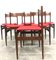 Italian Rosewood Dining Chairs, 1960s, Set of 6, Image 10