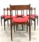 Italian Rosewood Dining Chairs, 1960s, Set of 6, Image 6