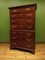 19th Century Mahogany Chest on Chest of Drawers 13
