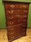 19th Century Mahogany Chest on Chest of Drawers 25