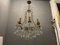 Großer italienischer Makkaroni Murano Glas Kronleuchter mit 8 Leuchten, 1960er 1