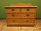 Antique Victorian Pine Chest of Drawers on Castors 1