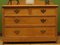 Antique Victorian Pine Chest of Drawers on Castors 20