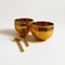 Small Containers with Spoons for Pepper and Forssell Stone Salt for Skultuna, Sweden, 1970s, Set of 4 5