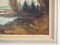 Artista scandinavo, The Autumn Pond, anni '70, Olio su tela, Con cornice, Immagine 5