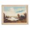 Artista scandinavo, The Autumn Pond, anni '70, Olio su tela, Con cornice, Immagine 1