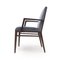 Wooden and Velvet Chairs, 1970s, Set of 6, Image 7