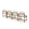 Esszimmerstühle aus Holz & Stoff von Vittorio Rossi für Lorenzon, 1960er, 4 . Set 4