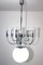 Opaline Glass Chandelier, 1920s 11