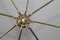 Lámpara de araña de latón atribuida a Rupert Nikoll, años 50, Imagen 4