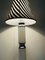 Vintage Italian Space Age Style Chrome White Table Lamp, 1980s, Image 3
