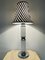 Vintage Italian Space Age Style Chrome White Table Lamp, 1980s, Image 2