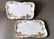 French White Porcelain Trays with Gold Decoration Trays from Haviland & Co Limoges, 1902, Set of 2 2