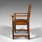 Antique English Oak Dining Chairs, 1910s, Set of 8, Image 4