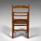 Antique English Oak Dining Chairs, 1910s, Set of 8, Image 5