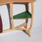 Italian Console in Maple Wood with a Sculptural Shape and Colored Lacquering, 1950s 3