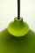 Grüne Mundgeblasene Glas Hängelampe von Holmegaard für Staff, 1960er 8