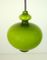 Grüne Mundgeblasene Glas Hängelampe von Holmegaard für Staff, 1960er 6