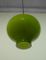 Lampada a sospensione in vetro soffiato a mano verde di Holmegaard per Staff, anni '60, Immagine 7