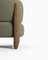 Moderner Tobo Sessel aus Stoff Boucle Ocean Blue und Räuchereiche von Collector Studio 4