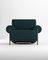 Paloma Armchair in Boucle Night Blue and Smoked Oak by Bernhardt & Vella for Collector 1