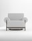Paloma Armchair in Boucle White and Smoked Oak Designed by Bernhardt & Vella for Collector 1