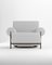 Paloma Armchair in Boucle White and Smoked Oak Designed by Bernhardt & Vella for Collector, Image 1