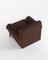 Butaca Paloma de Boucle marrón oscuro y roble ahumado Diseñada por Bernhardt & Vella para Collector, Imagen 4