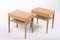 Mid-Century Danish Nightstands in Oak by Severin Hansen for Haslev Møbelsnedkeri, 1960s, Set of 2 1