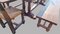 Tavoli Farm in quercia con sedie e panche, set di 5, Immagine 4