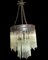 Vintage Brass & Glass Chandelier, 1940s, Image 3