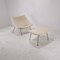 Oyster Chair with Ottoman by Pierre Paulin for Artifort, 1960s, Set of 2, Image 2