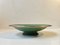 French Art Deco Ceramic Bowl with Green Glaze and Bronze, 1930s 4
