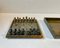 Vintage Handmade Compact Chess Board Set in Marble, 1970s, Set of 34 13