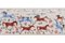 Suzani Wandteppich mit Pferdemotiv, tierischer bildlicher Seide auf Seide Suzani Wandbehang Dekor und Tischläufer 18 X 44 3