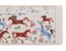 Suzani Tapestry with Horse Design, Animal Pictorial Silk on Silk Suzani Wall Hanging Decor and Table Runner 18 X 44 4