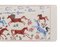 Suzani Wandteppich mit Pferdemotiv, tierischer bildlicher Seide auf Seide Suzani Wandbehang Dekor und Tischläufer 18 X 44 4
