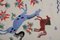 Suzani Wandteppich mit Pferdemotiv, tierischer bildlicher Seide auf Seide Suzani Wandbehang Dekor und Tischläufer 18 X 44 6