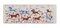 Arazzo Suzani con motivo a forma di cavallo, animali in seta su seta, decorazione da appendere alla parete Suzani e runner da tavola, 18 x 44, Immagine 1