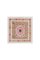Vintage weiß verwaschene und rosa Stammes-Stickerei usbekischer Suzani Wandteppich oder Tischdecke 2