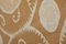 Grand Vintage Couleur Neutre Suzani Samarkand Ouzbek Tenture Murale Décor ou Couvre-Lit 8