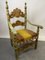 Baroque Throne Armchair, 1950s 4