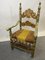 Baroque Throne Armchair, 1950s 3