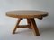 Brutalist Oak Coffee Table, Netherlands, 1960s, Image 11