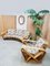 Vintage Wohnzimmer Set aus Rattan & Bambus, 1960er, 5er Set 9