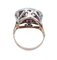 Rose Gold and Silver Ring, 1960s, Image 3