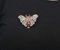 Broche Papillon en Or Rose et Argent, 1960s 8