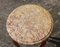 Vintage French Round Marble Wood Coffee Table 3